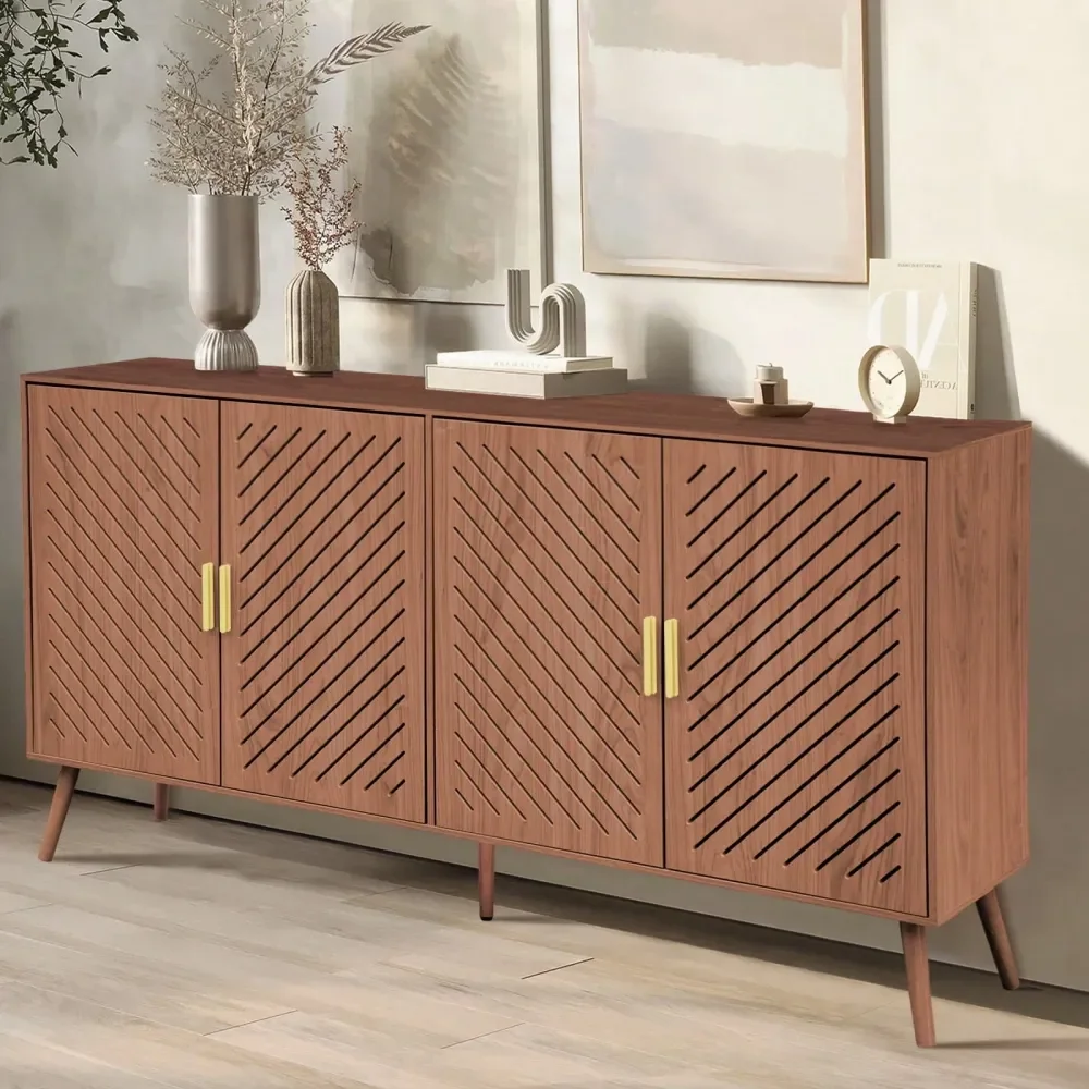 4Door Wooden Storage Cabinet, Kitchen Buffet Sideboard With Ample Storage Space, MultiFunctional Storage Organizer For Living R
4Door Wooden Storage Cabinet, Kitchen Buffet Sideboard With Ample Storage Space, MultiFunctional Storage Organizer For Living R