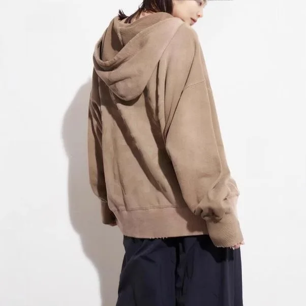 American Ins Trendy Hooded Loose Vintage Khaki Hoodie Women's Autumn and Winter Top
American Ins Trendy Hooded Loose Vintage Khaki Hoodie Women's Autumn and Winter Top