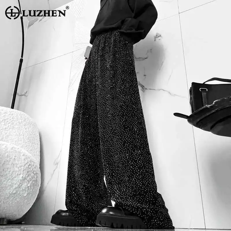 LUZHEN Casual Pants High End Diamond Decorate Personalized Trendy Elegance Temperament Party Wide Leg Pants Male Original LZ8221
LUZHEN Casual Pants High End Diamond Decorate Personalized Trendy Elegance Temperament Party Wide Leg Pants Male Original LZ8221