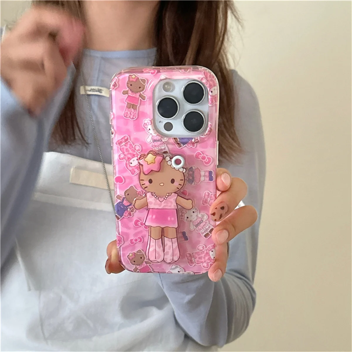 Fashion Pink Leopard Print Hello kitty Phone Case For iPhone 16 Pro 14 15 Pro Max Cover with Stand Holder Cute Cases
Fashion Pink Leopard Print Hello kitty Phone Case For iPhone 16 Pro 14 15 Pro Max Cover with Stand Holder Cute Cases