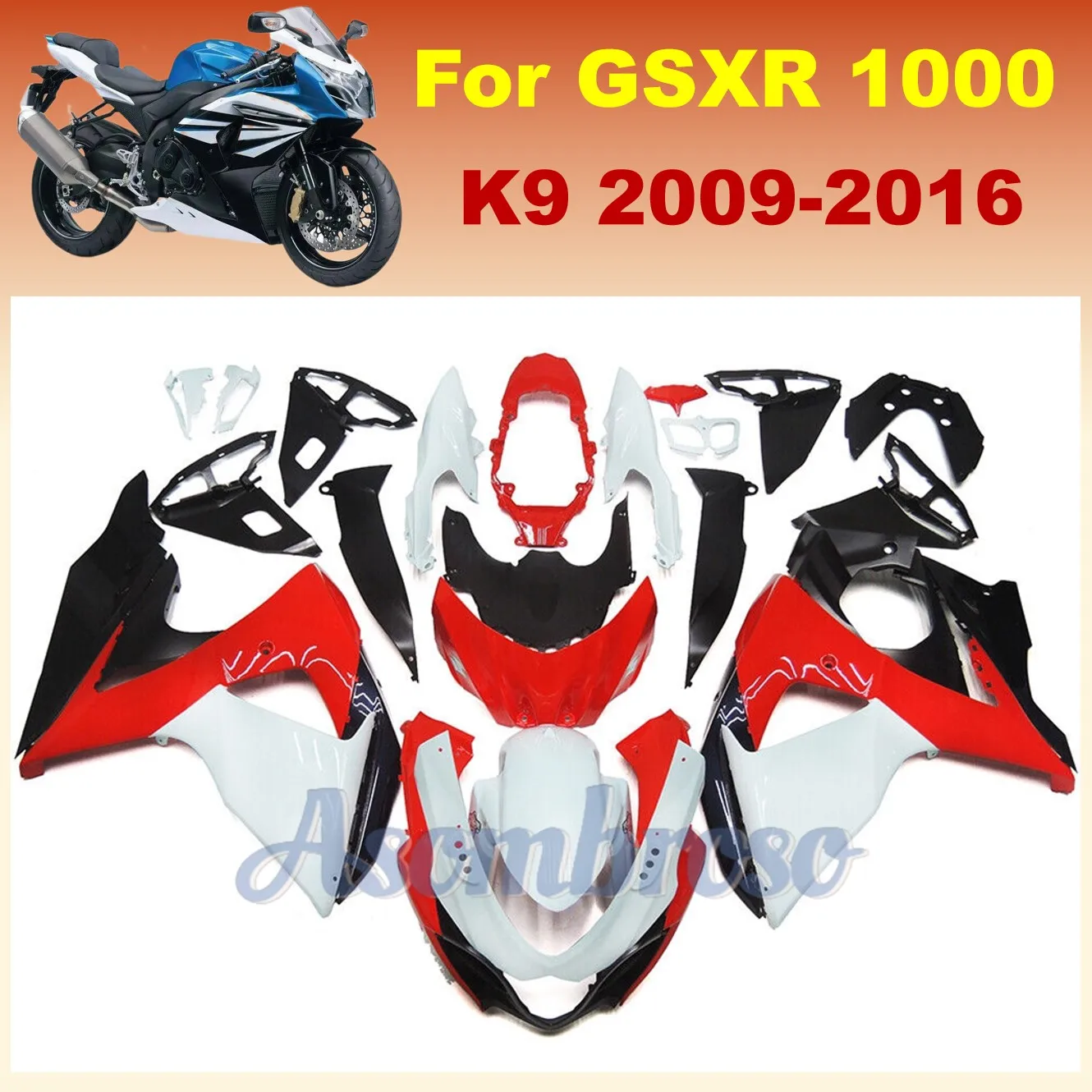 Motorcycle Accessories fairing kit Fit for Suzuki GSXR1000 2009 2010 2011 2012 2013 2014 2015 2016 09-16 reb white bodys set
Motorcycle Accessories fairing kit Fit for Suzuki GSXR1000 2009 2010 2011 2012 2013 2014 2015 2016 09-16 reb white bodys set