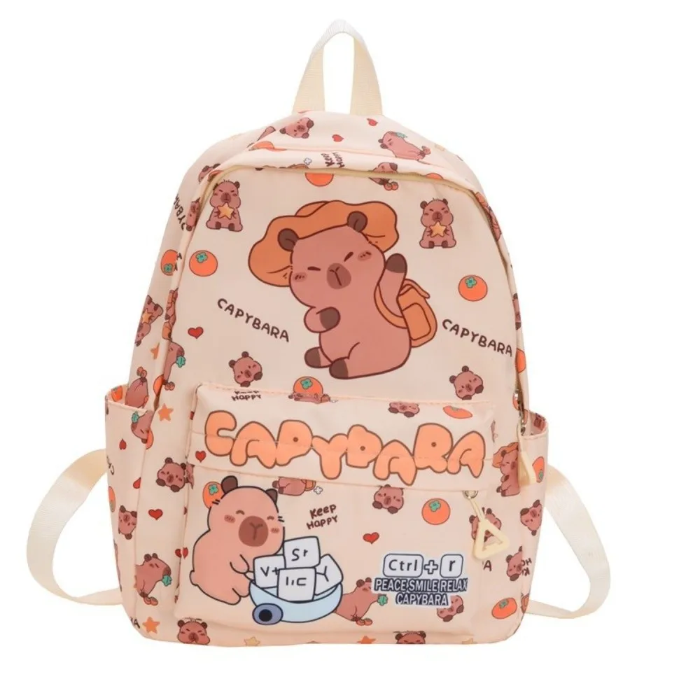 New Cartoon Capybara Backpack Breathable Large Capacity Student Schoolbag Ultra-light Nylon Book Bag
New Cartoon Capybara Backpack Breathable Large Capacity Student Schoolbag Ultra-light Nylon Book Bag