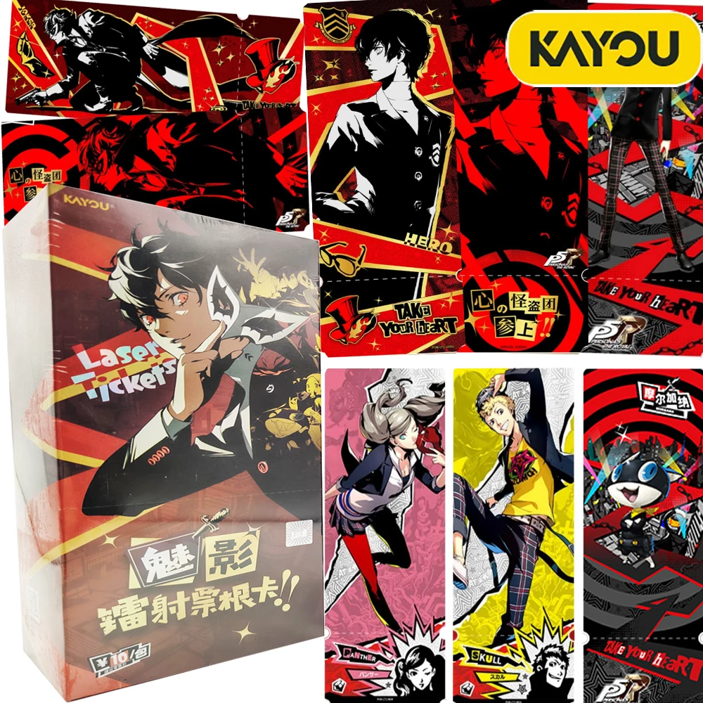 Genuine KAYOU Persona 5 Game Collection Cards Sakamoto Ryuji Niijima Makoto Ticket Stub Design Exquisite Portrait Cards Kid Gift
Genuine KAYOU Persona 5 Game Collection Cards Sakamoto Ryuji Niijima Makoto Ticket Stub Design Exquisite Portrait Cards Kid Gift