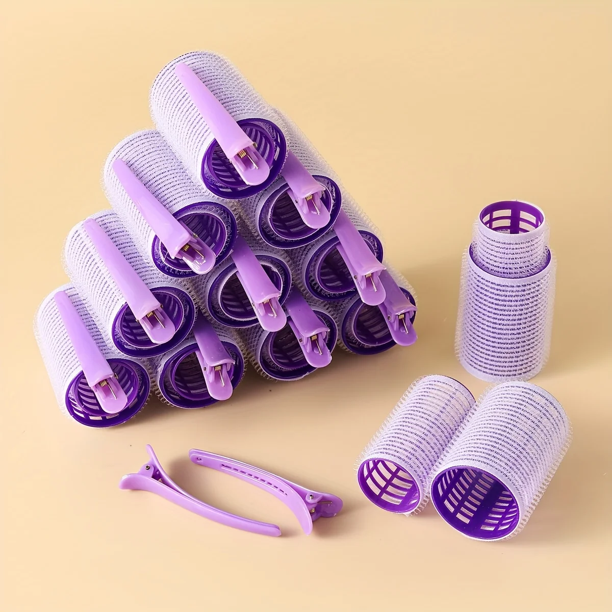 No Heat Hair Rollers Set Self-Grip Curling Rollers with Clips 2 Sizes for Long/Short Hair Rollers Clips DIY Hairdressing Tools
No Heat Hair Rollers Set Self-Grip Curling Rollers with Clips 2 Sizes for Long/Short Hair Rollers Clips DIY Hairdressing Tools