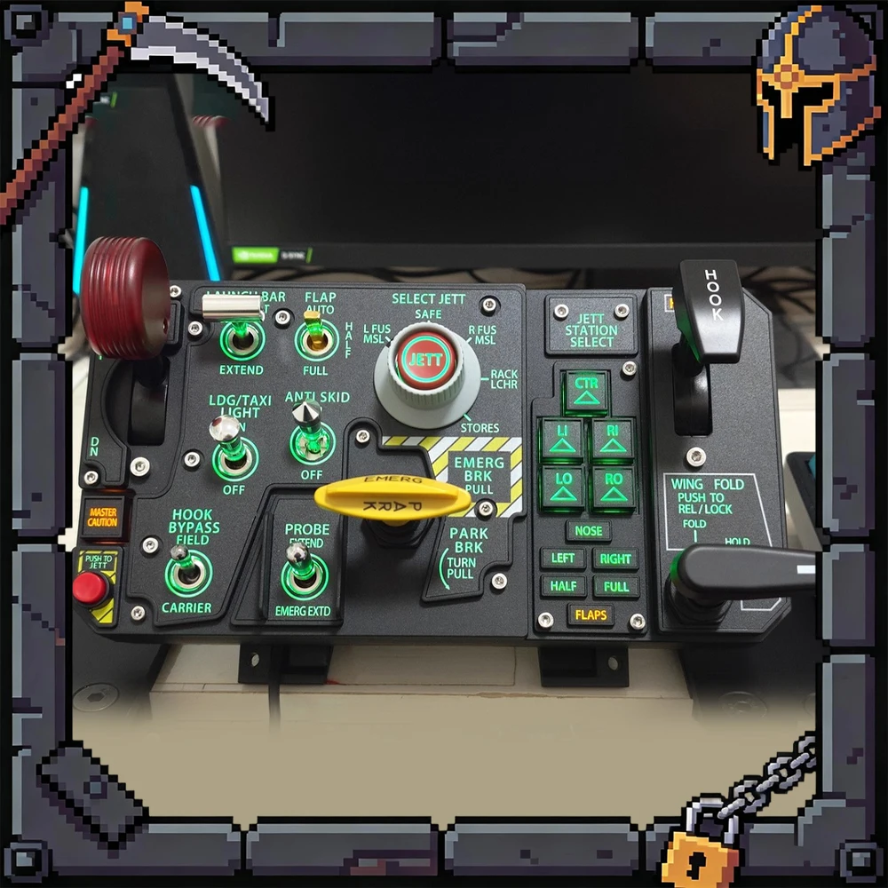 WINCTRL MIP DCS Landing Panel Landing Gear Handle Indicator Light Analog Warning Light Game Control 3D Stereoscopic Panel Gifts
WINCTRL MIP DCS Landing Panel Landing Gear Handle Indicator Light Analog Warning Light Game Control 3D Stereoscopic Panel Gifts