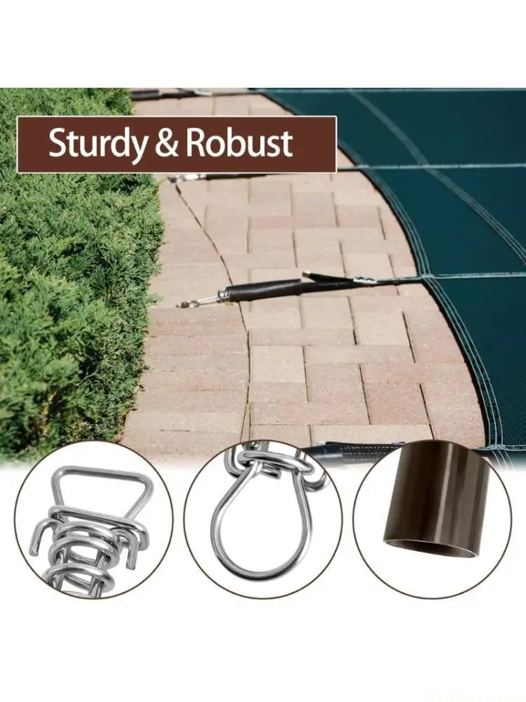31BE Heavy Duty Pool Winter Cover Spring With Protective Sleeve D Rings Plug
31BE Heavy Duty Pool Winter Cover Spring With Protective Sleeve D Rings Plug