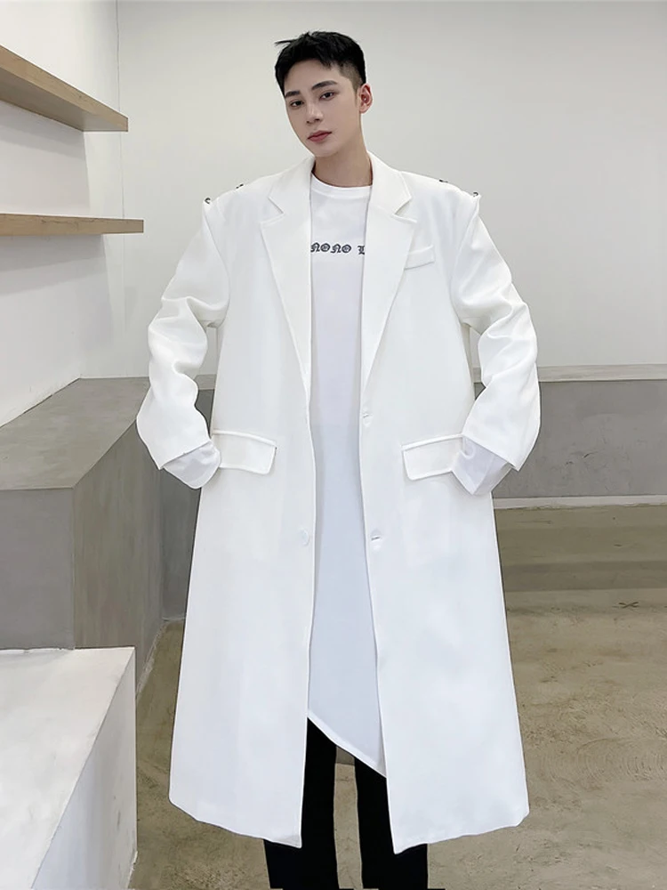 Мужское длинное пальто-ветровка выше колена однотонное в британском стиле, осень 2025, молодежное, модное, средней длины, Jaet Cool Sle
Мужское длинное пальто-ветровка выше колена однотонное в британском стиле, осень 2025, молодежное, модное, средней длины, Jaet Cool Sle