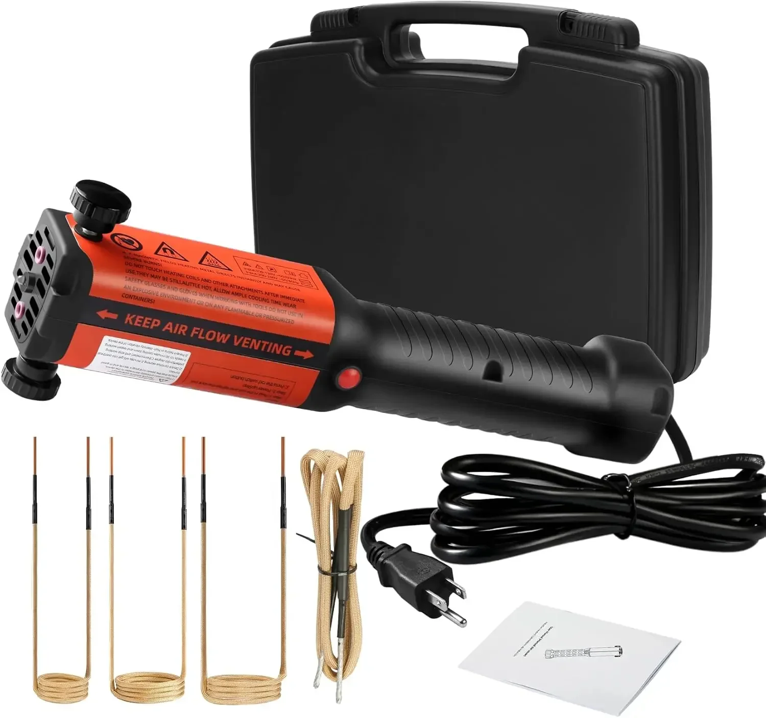 Upgrated Magnetic Induction Heater Kit, 1300W 110V Induction Heater Bolt Removal with 4 Coils and Box, Hand Held Induction Bolt
Upgrated Magnetic Induction Heater Kit, 1300W 110V Induction Heater Bolt Removal with 4 Coils and Box, Hand Held Induction Bolt