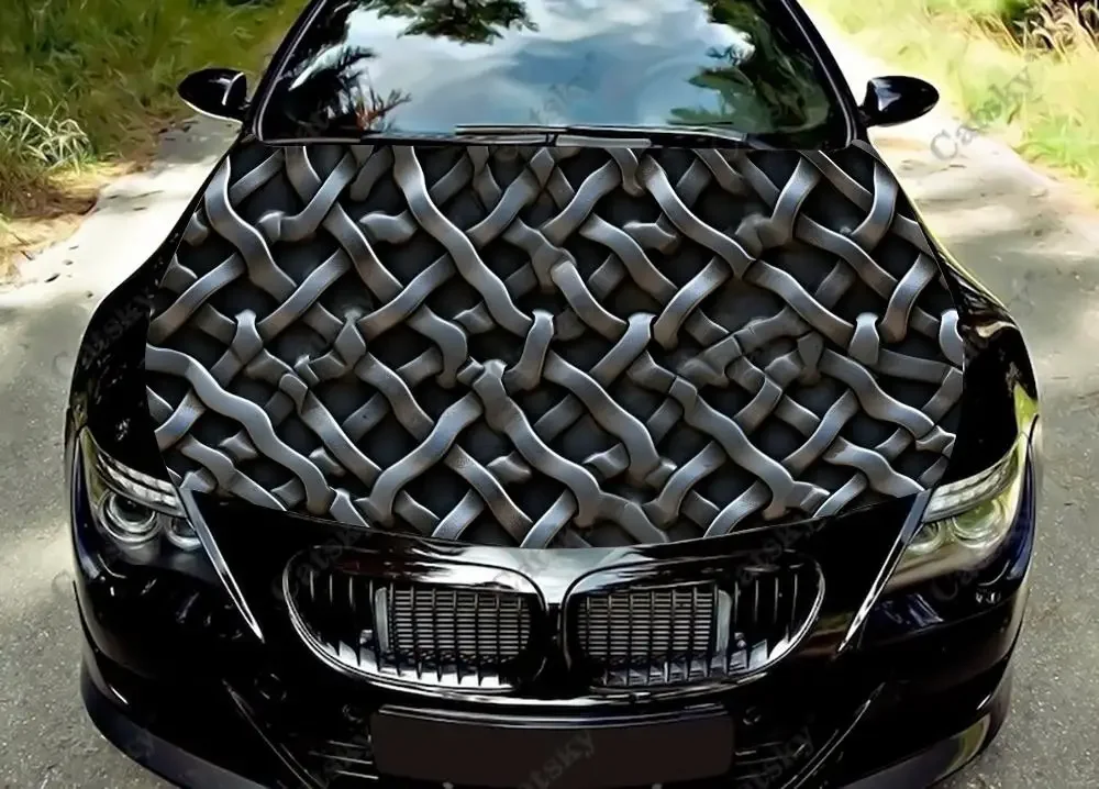 Abstract Chain Link Car Hood Vinyl Stickers Wrap Vinyl Film Engine Cover Decals Sticker Universal Car Hood Protective Film
Abstract Chain Link Car Hood Vinyl Stickers Wrap Vinyl Film Engine Cover Decals Sticker Universal Car Hood Protective Film