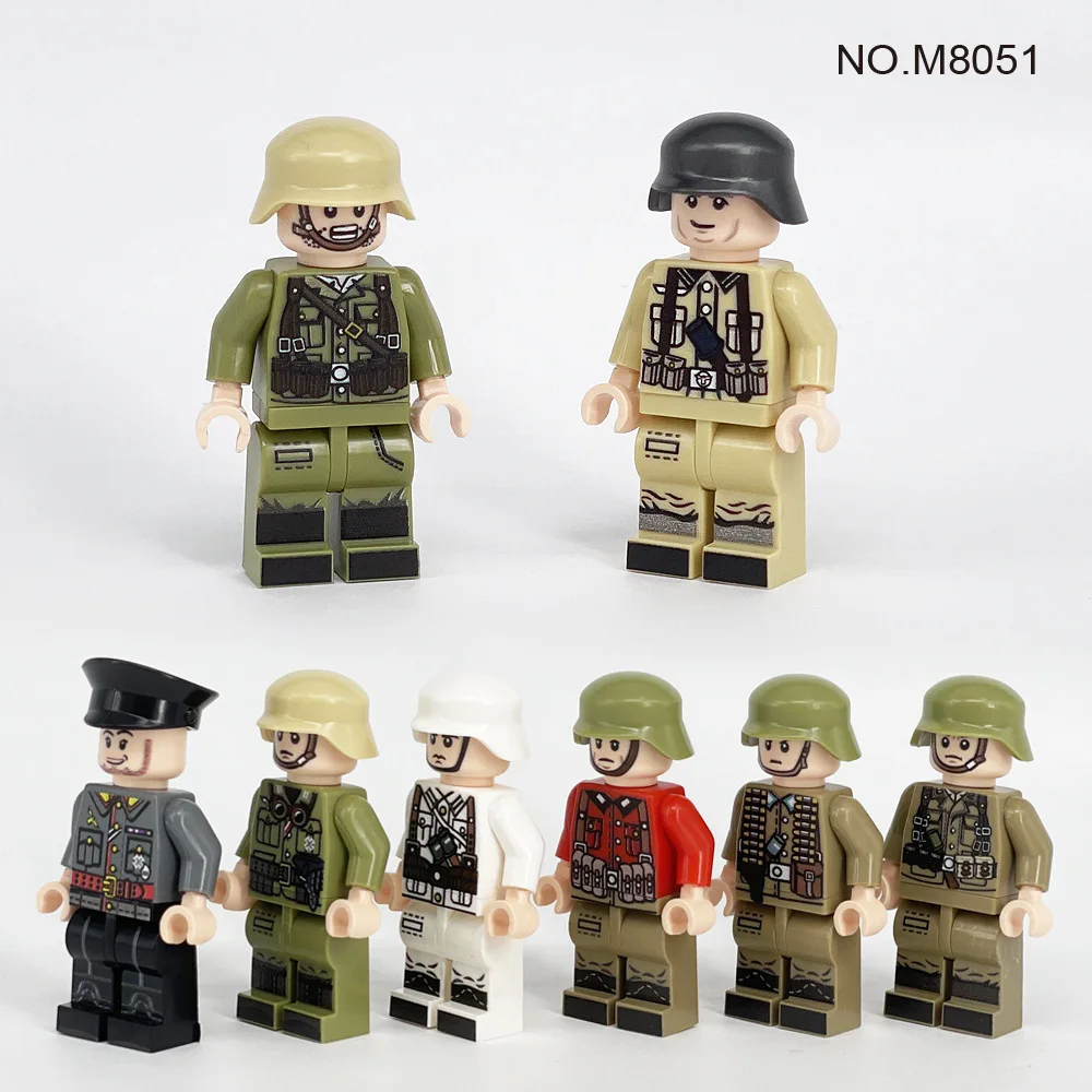Cross-border wholesale M8051 military building block figurine war soldier doll boy small particle assembled toy
Cross-border wholesale M8051 military building block figurine war soldier doll boy small particle assembled toy