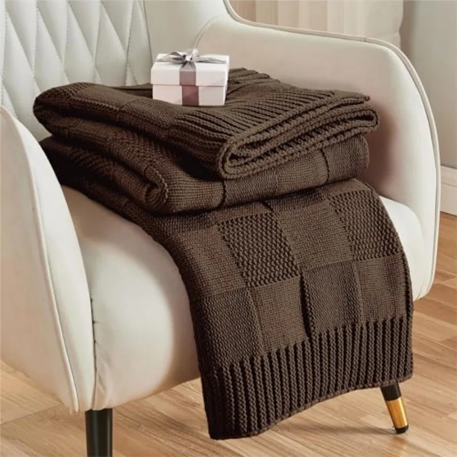 Check Knit Throw Blanket, Checkered Throw for Couch, Decorative Christmas Soft Cozy Warm Knitted Blanket for Bed Sofa Living Ro
Check Knit Throw Blanket, Checkered Throw for Couch, Decorative Christmas Soft Cozy Warm Knitted Blanket for Bed Sofa Living Ro