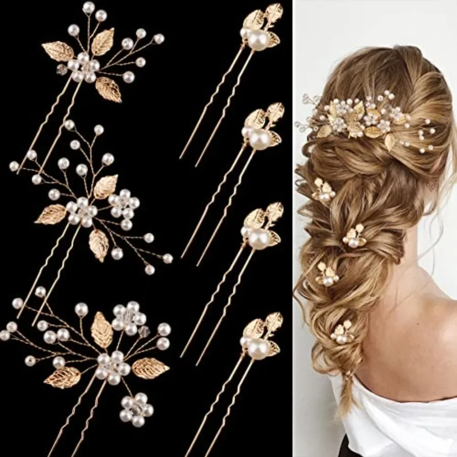 7 Pieces Wedding Hair Pins Gold Leaf Bride Headpiece Pearl Wedding Hair Styling Pins Hair Accessories Flower Hair Accessories f
7 Pieces Wedding Hair Pins Gold Leaf Bride Headpiece Pearl Wedding Hair Styling Pins Hair Accessories Flower Hair Accessories f