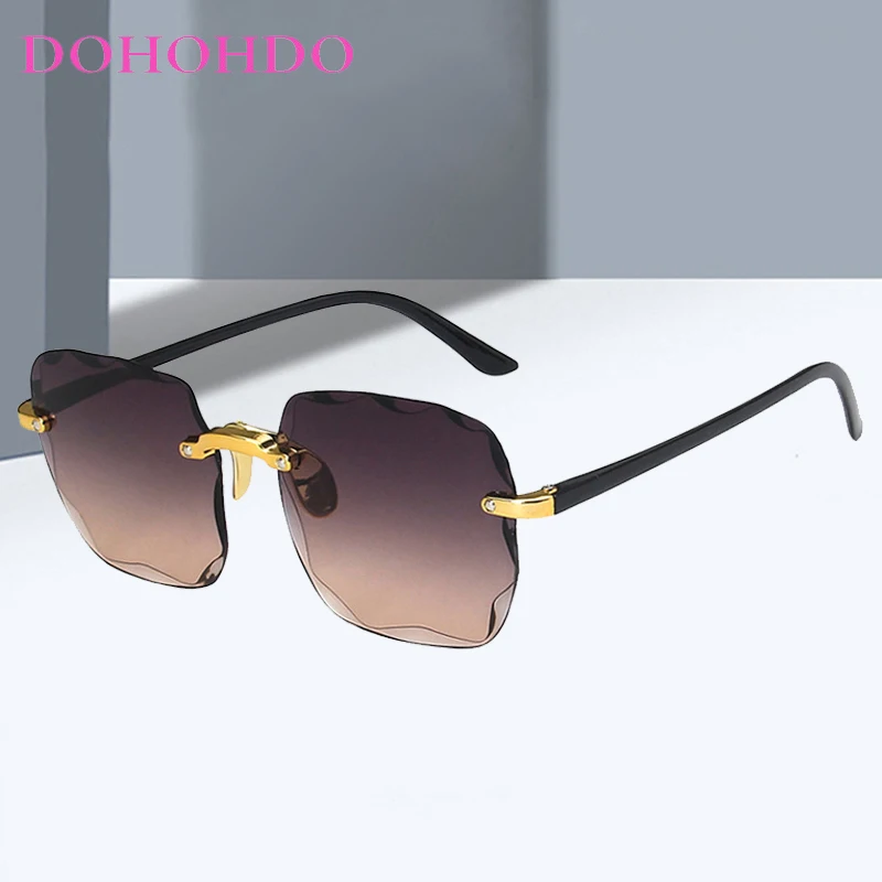 Classic Luxury Brand Design Square Rimless Sunglasses Women Men Fashion Trendy Sun Glasses Travel Driving Shades Female UV400
Classic Luxury Brand Design Square Rimless Sunglasses Women Men Fashion Trendy Sun Glasses Travel Driving Shades Female UV400