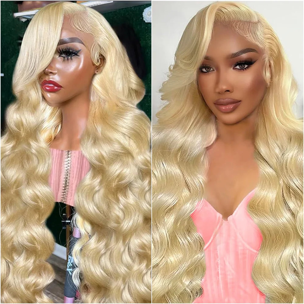 613 Blonde Body Wave Human Hair 30 40 Inch 13x6 HD Transparent Lace Front Wigs 220 Density Brazilian Human Hair For Women
613 Blonde Body Wave Human Hair 30 40 Inch 13x6 HD Transparent Lace Front Wigs 220 Density Brazilian Human Hair For Women