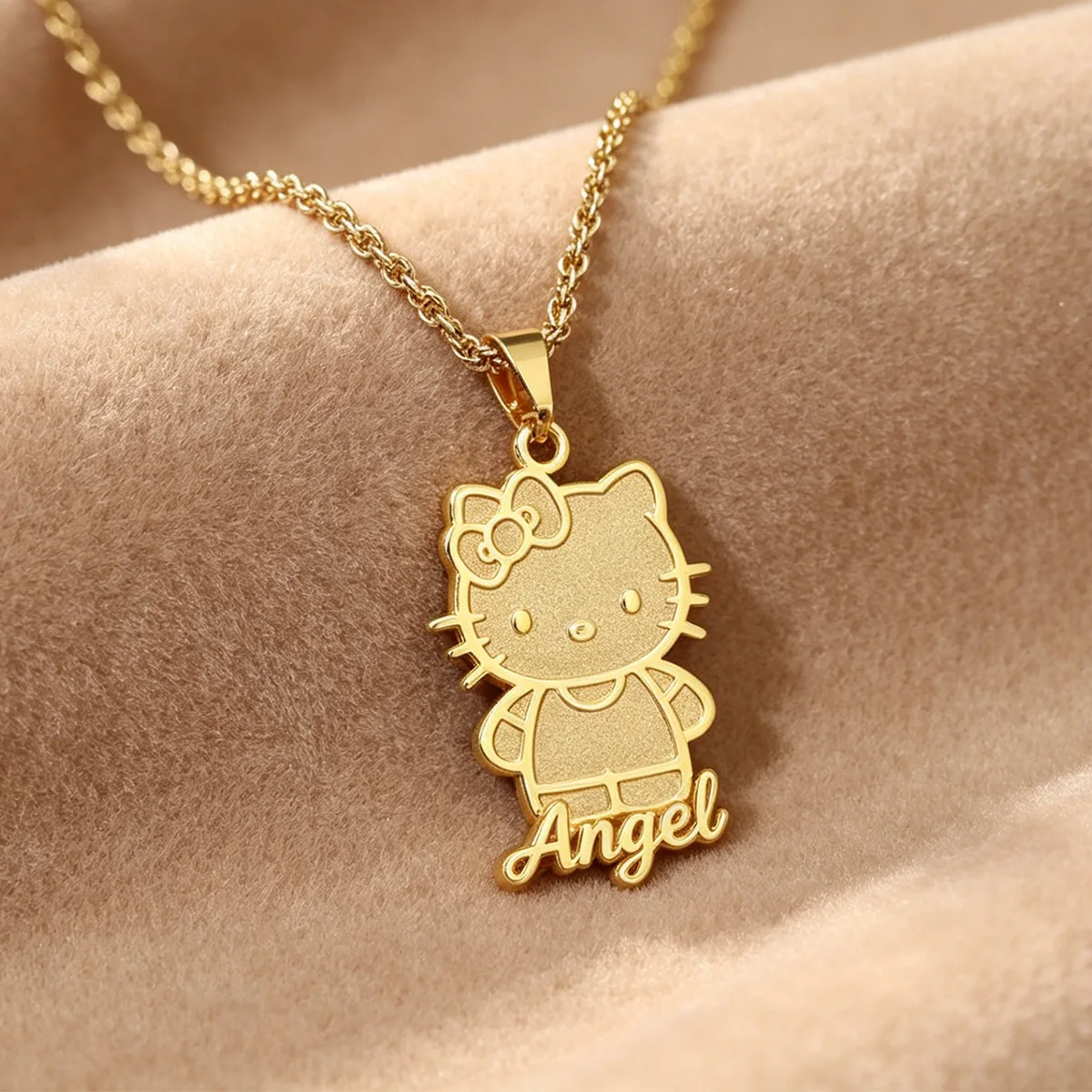 Customized Hello Kitty Name Necklace For Women Gold Color Stainless Steel Letter Necklace Birthday Party Jewelry Gift
Customized Hello Kitty Name Necklace For Women Gold Color Stainless Steel Letter Necklace Birthday Party Jewelry Gift