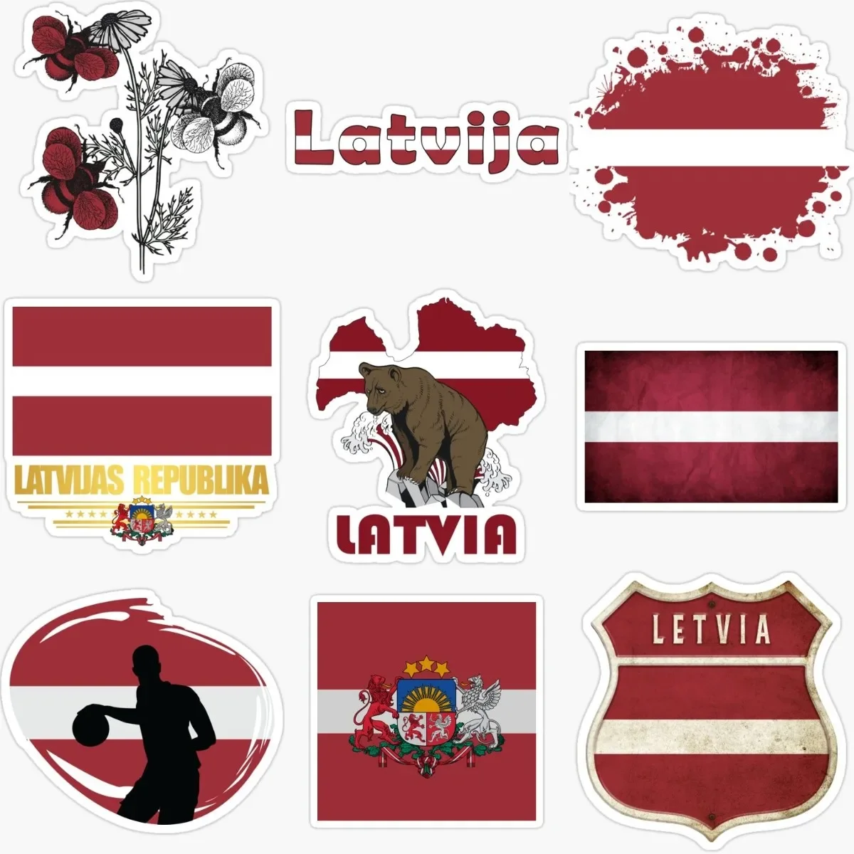Creative Latvia Flag Emblem PVC Waterproof Sticker for Decorate Wall Fridge Table Car Van Motorcycle Helmet Camper Bumper Decal
Creative Latvia Flag Emblem PVC Waterproof Sticker for Decorate Wall Fridge Table Car Van Motorcycle Helmet Camper Bumper Decal
