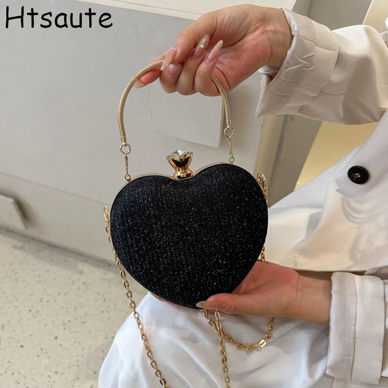 Women's Fashion Heart Shaped Clutch Bag Brand Designer Chain Shoulder Crossbody Purse for Wedding Party Evening Dinner
Women's Fashion Heart Shaped Clutch Bag Brand Designer Chain Shoulder Crossbody Purse for Wedding Party Evening Dinner