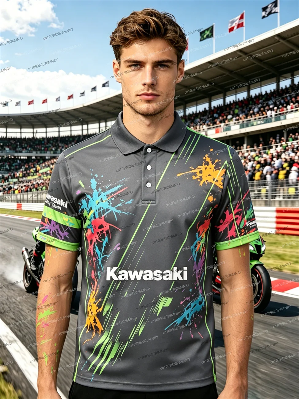 Motorcycle Kawasaki Tshirt Summer polo t-shirts for men Men's clothing 3D Print Women Short-sleeved Breathable clothes for man
Motorcycle Kawasaki Tshirt Summer polo t-shirts for men Men's clothing 3D Print Women Short-sleeved Breathable clothes for man