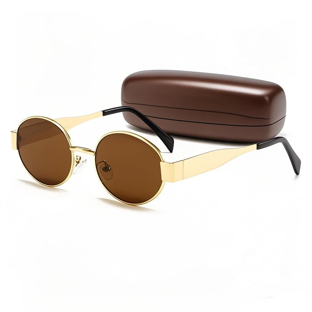 Fashion Luxury Round Oval Metal Sunglasses for Men Women Unisex Designer Sun Glasses Unisex Stylish Eyewear Shades UV400 2025
Fashion Luxury Round Oval Metal Sunglasses for Men Women Unisex Designer Sun Glasses Unisex Stylish Eyewear Shades UV400 2025