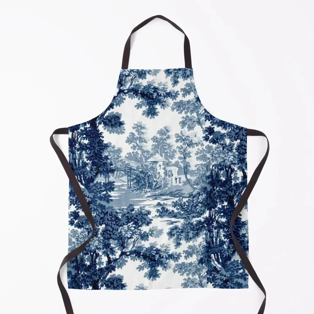 Vintage Landscape Toile-Blue & White Apron For Hairdresser For Women Kitchen Women's Dresses Apron
Vintage Landscape Toile-Blue & White Apron For Hairdresser For Women Kitchen Women's Dresses Apron