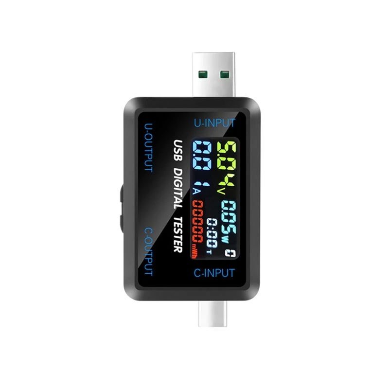 USB Type-C Tester Current Voltage Meter Amp Ammeter Detector Power Bank Charger Indicator
USB Type-C Tester Current Voltage Meter Amp Ammeter Detector Power Bank Charger Indicator
