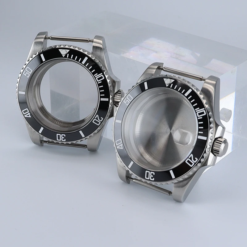 40mm NH35 Sliver Watch Case With Sapphire Crystal 120 Clicks For SUB Seiko NH34 NH35 NH36 NH38 4R36 Miyota8215 ETA2824 Movement 
40mm NH35 Sliver Watch Case With Sapphire Crystal 120 Clicks For SUB Seiko NH34 NH35 NH36 NH38 4R36 Miyota8215 ETA2824 Movement