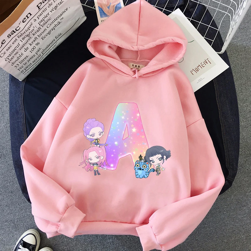 KPop Demon Hunters Letter A-Z Children Hoodie Clothing Girl Thin Pullover Hooded Oversize Sweatshirt TopCoat Tracksuit Clothes
KPop Demon Hunters Letter A-Z Children Hoodie Clothing Girl Thin Pullover Hooded Oversize Sweatshirt TopCoat Tracksuit Clothes