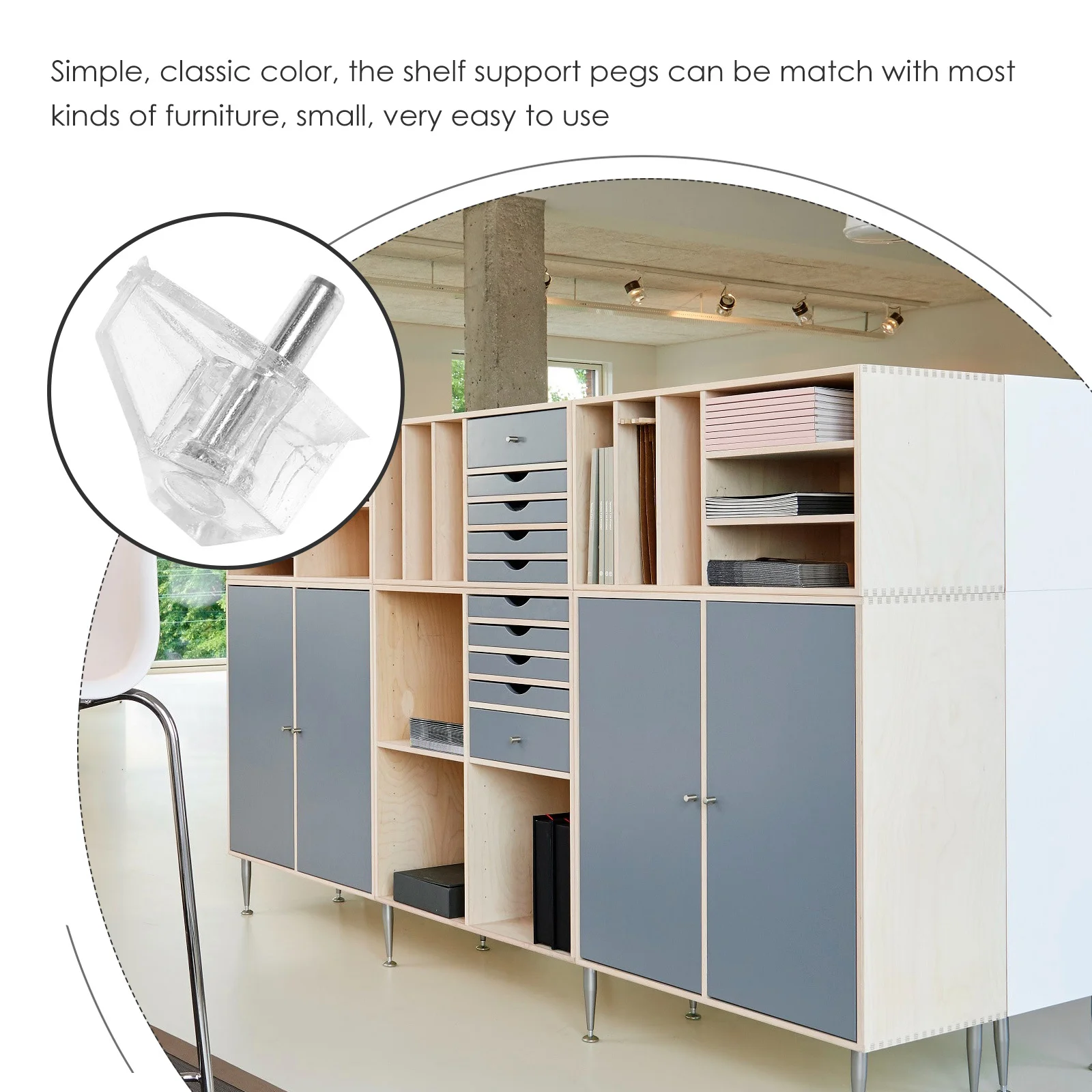 100Pcs Sturdy Shelf Support Pegs Stable Bookshelf Cabinet Fixing Bracket DIY Balcony Garden Home Improvement Shelf Support
100Pcs Sturdy Shelf Support Pegs Stable Bookshelf Cabinet Fixing Bracket DIY Balcony Garden Home Improvement Shelf Support