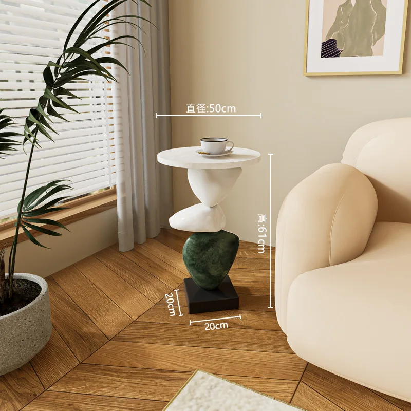 Living room small coffee table bedside art sofa corner cream wind new
Living room small coffee table bedside art sofa corner cream wind new