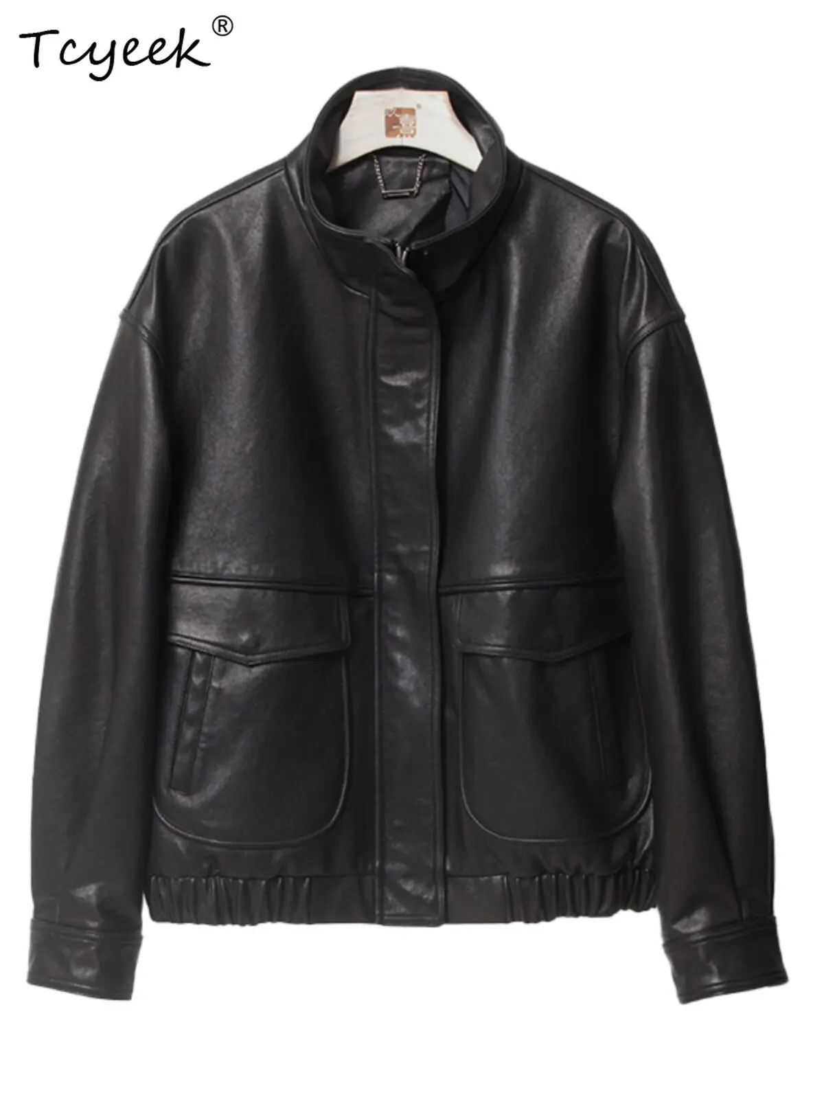 Tcyeek Real Leather Jacket Women Natural Small Sheepskin Coat Vintage Clothes Loose Autumn Womens Coats Fashion Косуха Женская
Tcyeek Real Leather Jacket Women Natural Small Sheepskin Coat Vintage Clothes Loose Autumn Womens Coats Fashion Косуха Женская