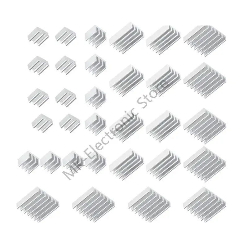 R2LF 32Pcs Aluminum Heatsink Coolers for 4B with Heat Conductives Tape for Efficient Cooling
R2LF 32Pcs Aluminum Heatsink Coolers for 4B with Heat Conductives Tape for Efficient Cooling