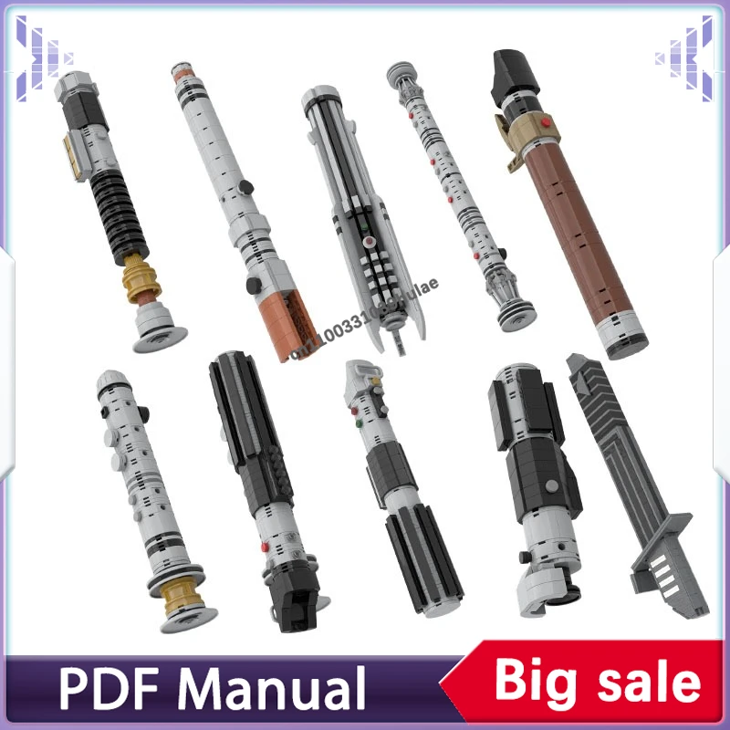 Classic Movie Lightsaber Series MOC Building Blocks Space War Model Assembly Bricks Set with Universal Stand
Classic Movie Lightsaber Series MOC Building Blocks Space War Model Assembly Bricks Set with Universal Stand