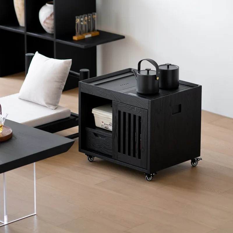 Tea cabinet, ash wood movable small tea table, multi-scene coffee table
Tea cabinet, ash wood movable small tea table, multi-scene coffee table