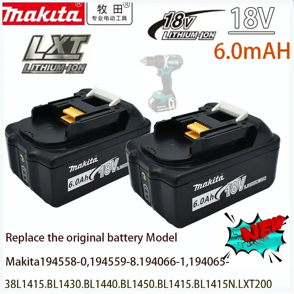 NEW Original Makita 18V 6.0Ah Li-Ion Battery For Makita BL1830 BL1815 BL1860 BL1840 Replacement Power Tool Battery
NEW Original Makita 18V 6.0Ah Li-Ion Battery For Makita BL1830 BL1815 BL1860 BL1840 Replacement Power Tool Battery