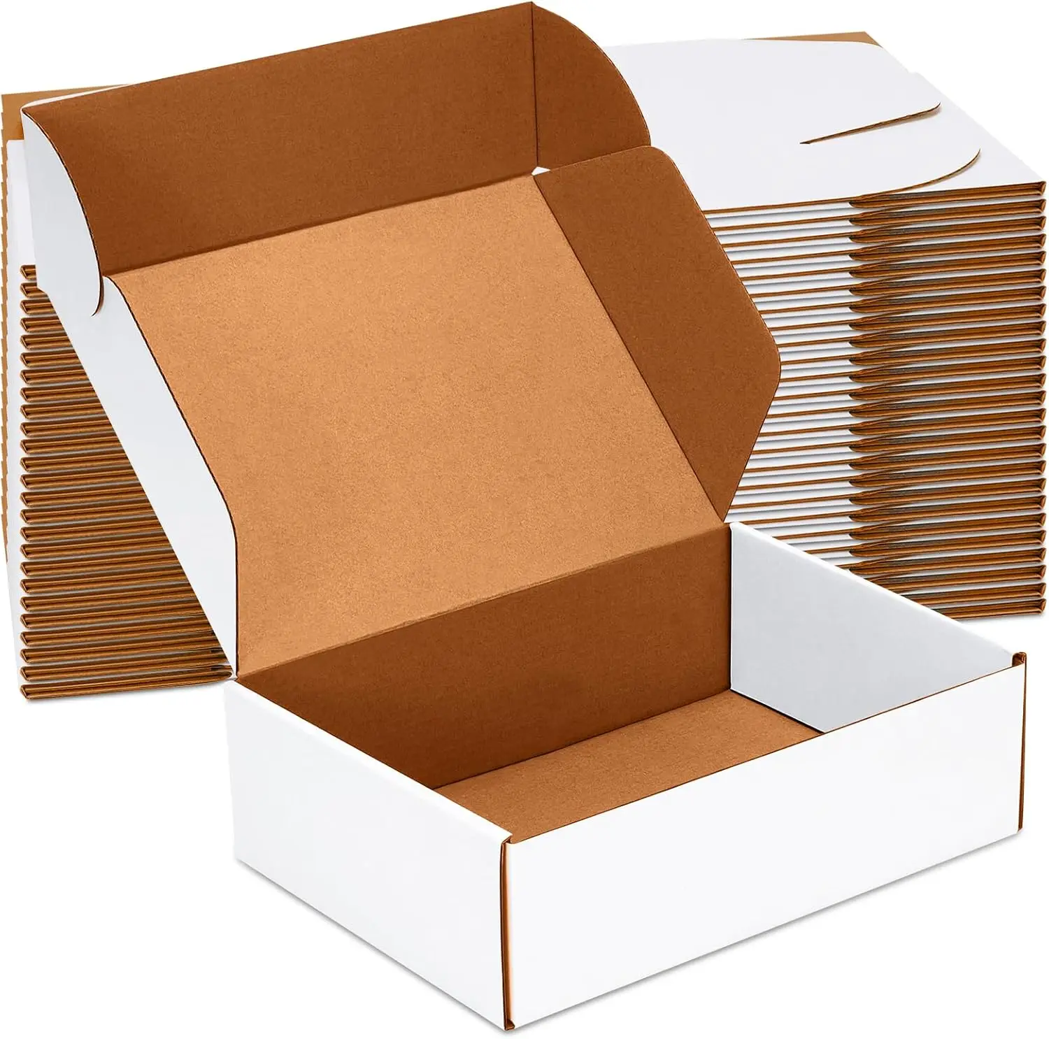 White Corrugated Cardboard Shipping Boxes 10x7x3 inch, Set of 25 for Mailing Packing Moving and Storage
White Corrugated Cardboard Shipping Boxes 10x7x3 inch, Set of 25 for Mailing Packing Moving and Storage