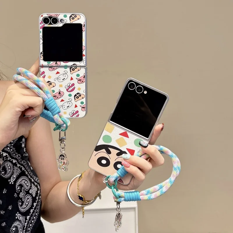 Luxury Leather Cute cartoon Crayon Shin-chan dinosaur Polka Dots Folding Phone Case For Samsung Z Flip 3 4 5 6 7 Shin-chan Cover
Luxury Leather Cute cartoon Crayon Shin-chan dinosaur Polka Dots Folding Phone Case For Samsung Z Flip 3 4 5 6 7 Shin-chan Cover