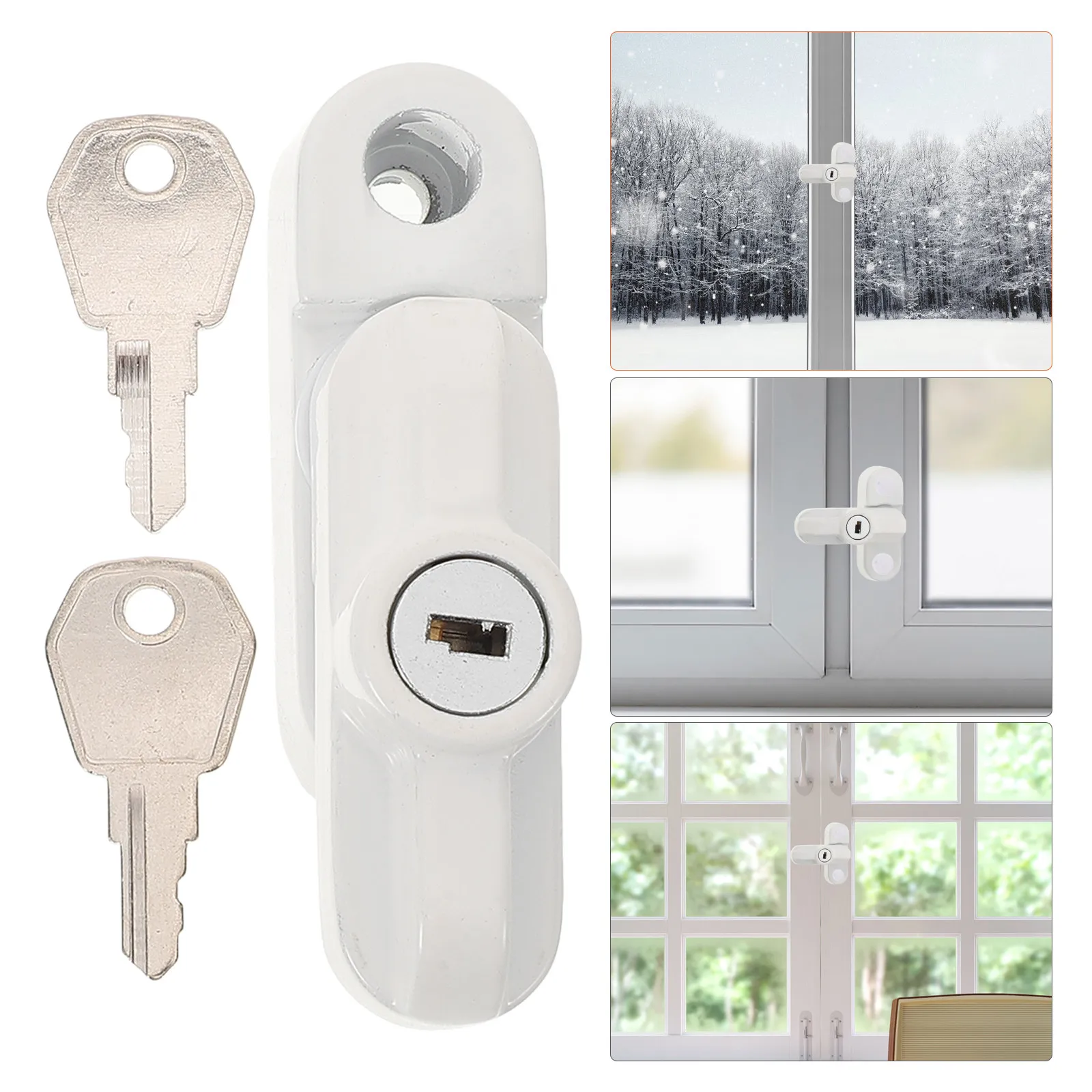 1Set Window Latch Lock Crescent Design Sliding Home Safety Window Locking Kit Replacement Parts
1Set Window Latch Lock Crescent Design Sliding Home Safety Window Locking Kit Replacement Parts