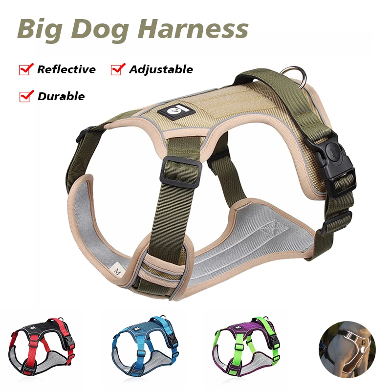 Large Dog Harness Medium Pet Tactical Vest Reflective Chest Strap Outdoor Adjustable Harness Training Accessories For Big Dog
Large Dog Harness Medium Pet Tactical Vest Reflective Chest Strap Outdoor Adjustable Harness Training Accessories For Big Dog