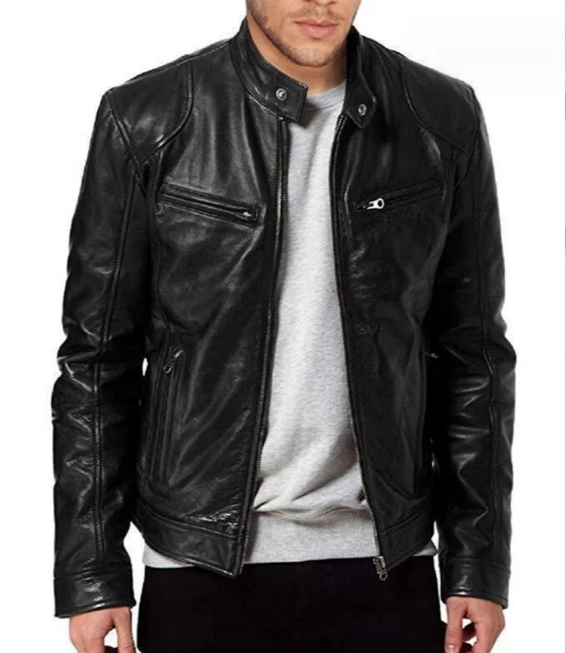 2024 Spring Casual Motorcycle Mens PU Jacket Biker Leather Coats Windbreaker Leather Jacket Men Leather Jackets Slim Clothing
2024 Spring Casual Motorcycle Mens PU Jacket Biker Leather Coats Windbreaker Leather Jacket Men Leather Jackets Slim Clothing