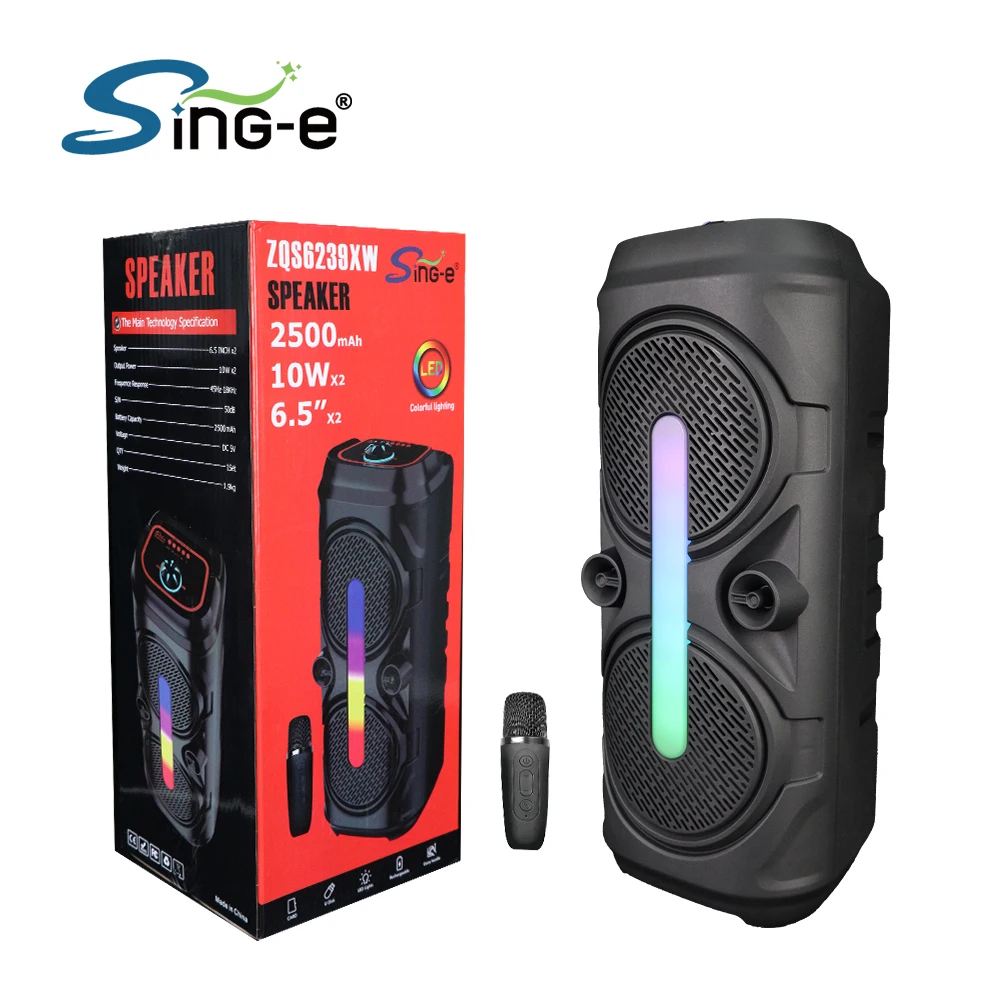 ZQS6239XW Bluetooth Speaker Dual Wireless Microphone High-Power Home Stage Karaoke Speaker Professional Karaoke Speaker Set
ZQS6239XW Bluetooth Speaker Dual Wireless Microphone High-Power Home Stage Karaoke Speaker Professional Karaoke Speaker Set