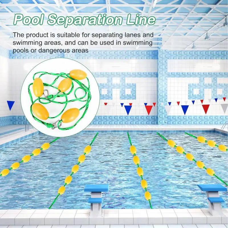Pool Divider Rope Float 16.4Ft Swimming Pool Safety Divider String Lane String With Stainless Hooks Effective Visibility
Pool Divider Rope Float 16.4Ft Swimming Pool Safety Divider String Lane String With Stainless Hooks Effective Visibility