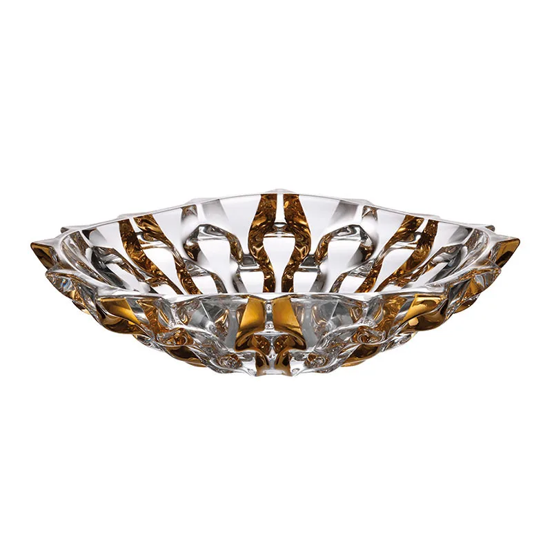 Imported crystal glass, samba fruit plate creative fruit plate, hand-painted gold
Imported crystal glass, samba fruit plate creative fruit plate, hand-painted gold