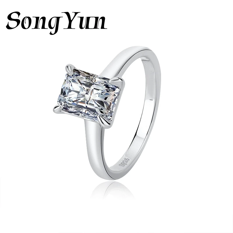 SONGYUN Brand Jewelry 925 Sterling Silver Ring VVS Moissanite Statement Ring for Sister 18K Gold Plated MST Patent GRA Rings
SONGYUN Brand Jewelry 925 Sterling Silver Ring VVS Moissanite Statement Ring for Sister 18K Gold Plated MST Patent GRA Rings