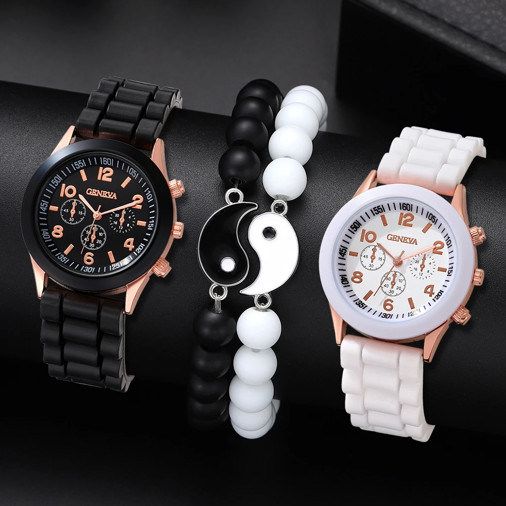 4Pcs Men's Fashion Business Casual Three Eyes Calendar Luminous Digital Steel Band Quartz Watch Crystal Necklace Bracelet Set
4Pcs Men's Fashion Business Casual Three Eyes Calendar Luminous Digital Steel Band Quartz Watch Crystal Necklace Bracelet Set