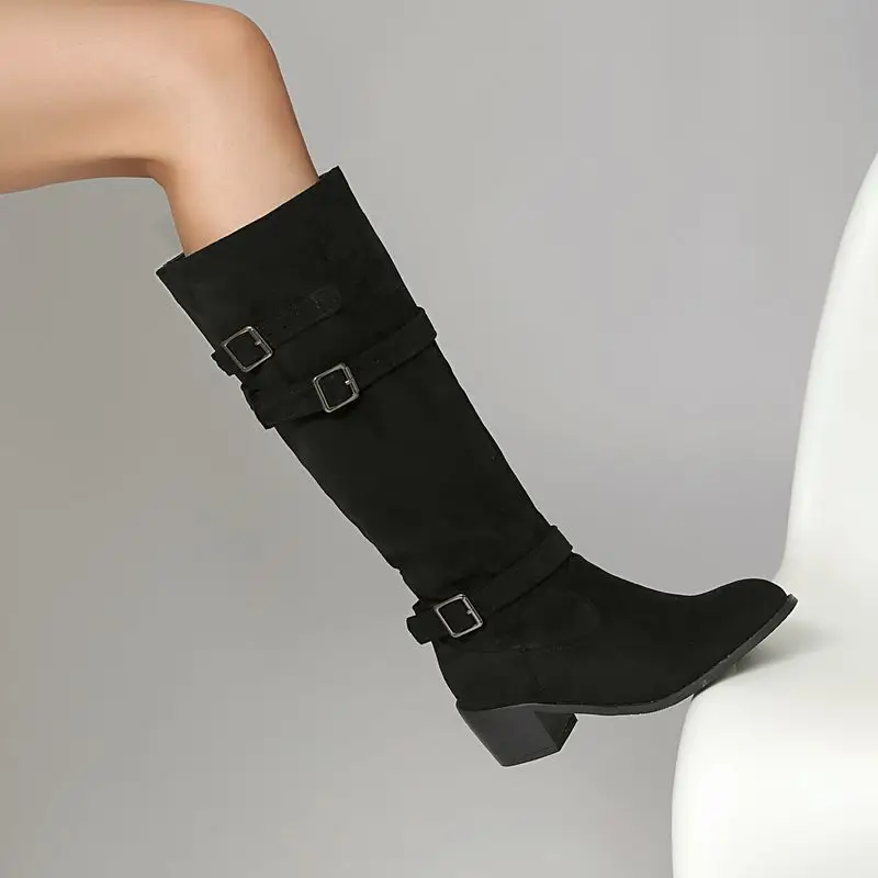 Girseaby 2025 Винтажные женские сапоги до колена с круглым носком и блочным каблуком 6 см, застежки без шнуровки на поясе, размеры 43 44 45, коричневые повседневные бота
Girseaby 2025 Винтажные женские сапоги до колена с круглым носком и блочным каблуком 6 см, застежки без шнуровки на поясе, размеры 43 44 45, коричневые повседневные бота