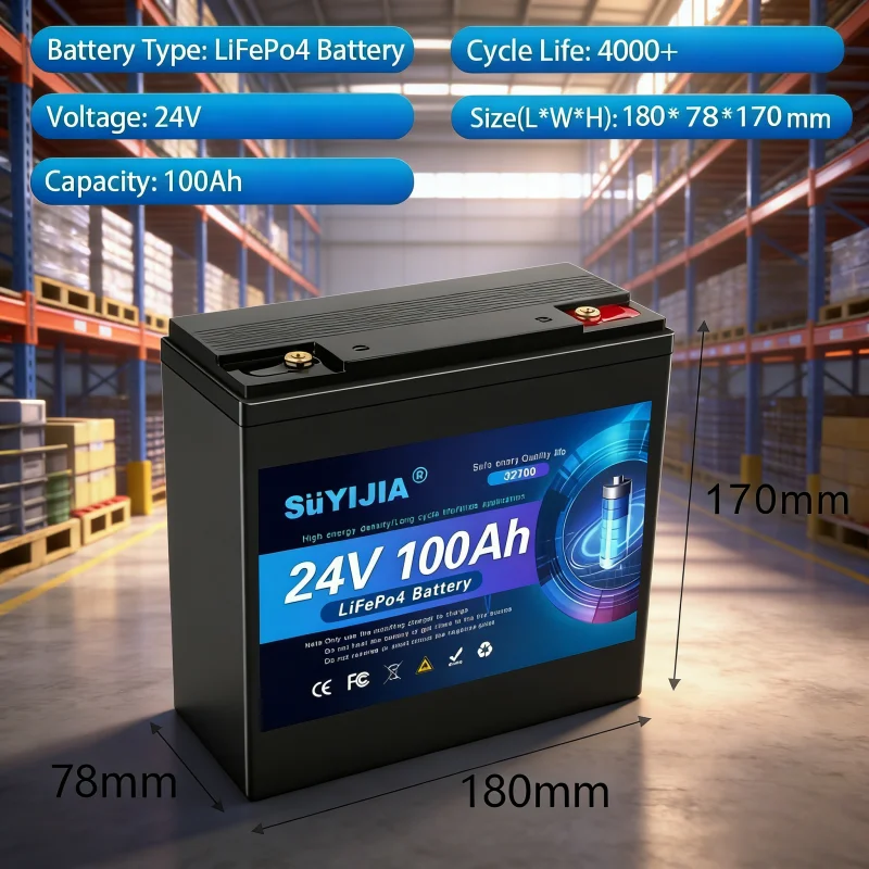 100% LiFePO4 32700 24V 100Ah-200Ah Battery has built-in 200A rechargeable Ferrous Lithium Phosphate Solar Off-grid Battery.
100% LiFePO4 32700 24V 100Ah-200Ah Battery has built-in 200A rechargeable Ferrous Lithium Phosphate Solar Off-grid Battery.