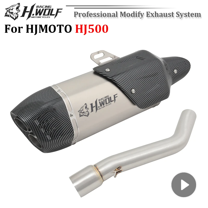 Slip On For HJMOTO HENGJIAN HJ500 HJ 500 Motorcycle Double Hole Exhaust System Muffler Modify 51MM Escape Moto Middle Link Pipe
Slip On For HJMOTO HENGJIAN HJ500 HJ 500 Motorcycle Double Hole Exhaust System Muffler Modify 51MM Escape Moto Middle Link Pipe