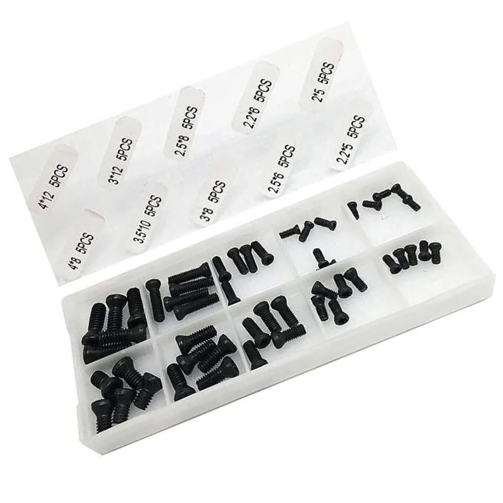 50 Screws for Fastening Carbide Inserts on Tool Holders Compatible with M2 M2 2 M2 5 For M3 and For M3 5 4 Models
50 Screws for Fastening Carbide Inserts on Tool Holders Compatible with M2 M2 2 M2 5 For M3 and For M3 5 4 Models