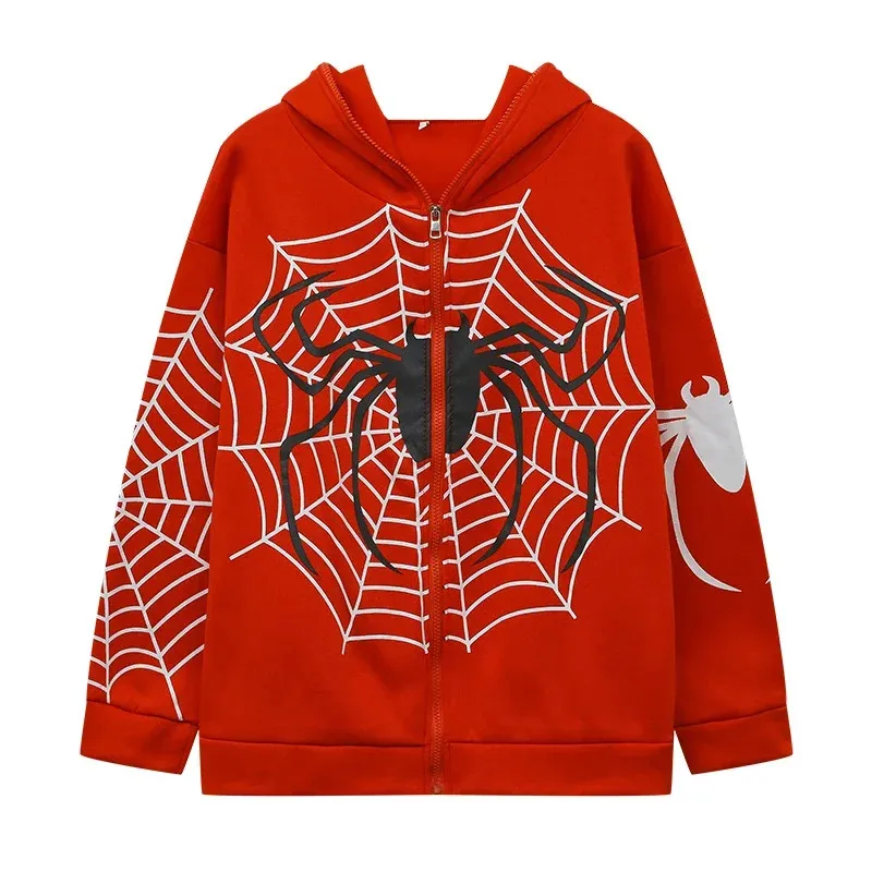 2024 Hip Hop Trend Spider Web Zipper Sweater Women's Casual Fashion Hoodie Spring and Autumn Wool American Coat
2024 Hip Hop Trend Spider Web Zipper Sweater Women's Casual Fashion Hoodie Spring and Autumn Wool American Coat
