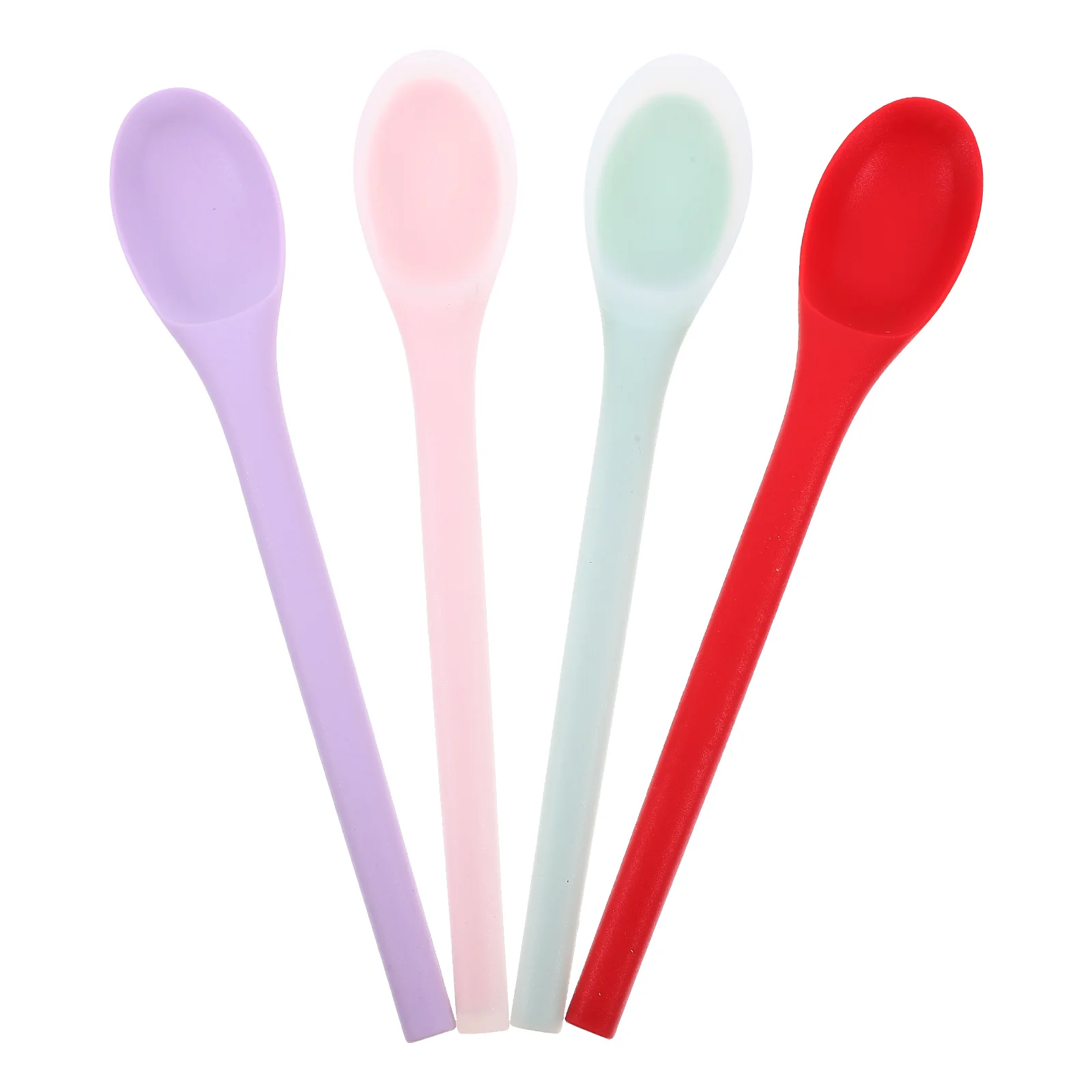 4 Pcs Silicone Spoons Stirring Cooking Mixing Utensils Red Purple Pink Green Nonstick Kitchen Tools Soup Baking ServingSpoons
4 Pcs Silicone Spoons Stirring Cooking Mixing Utensils Red Purple Pink Green Nonstick Kitchen Tools Soup Baking ServingSpoons